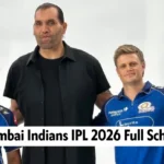 Mumbai Indians IPL 2026 Full Schedule: Date, Time & Venues of MI matches