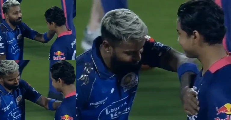 IPL 2026 [WATCH]: Hardik Pandya applauds Vaibhav Suryavanshi with special gesture post RR vs MI match