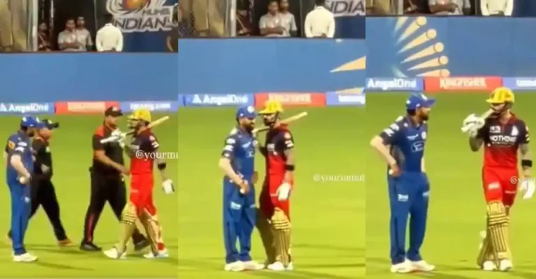 IPL 2026 [WATCH]: Rohit Sharma and Virat Kohli’s heartwarming on field moment steals the spotlight in MI vs RCB clash