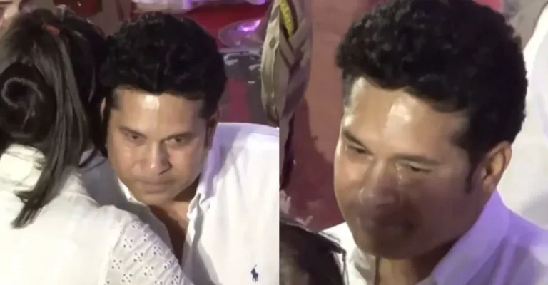 WATCH: Sachin Tendulkar breaks down while paying last respects to legendary playback singer Asha Bhosle