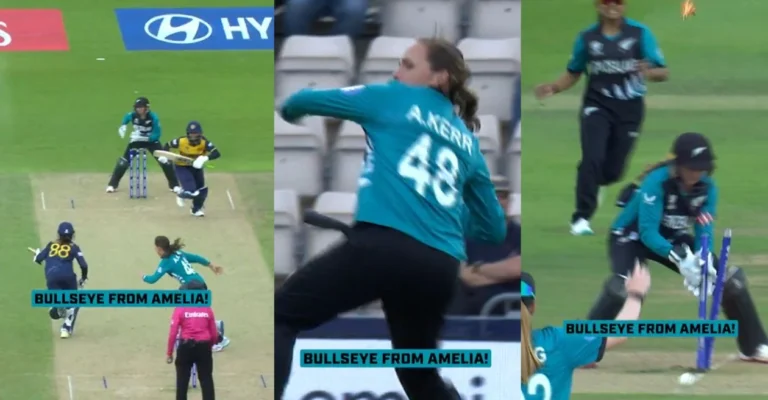 WATCH: Amelia Kerr hits the bullseye to dismiss Hasini Perera in NZ vs SL clash at Women’s T20 World Cup 2026