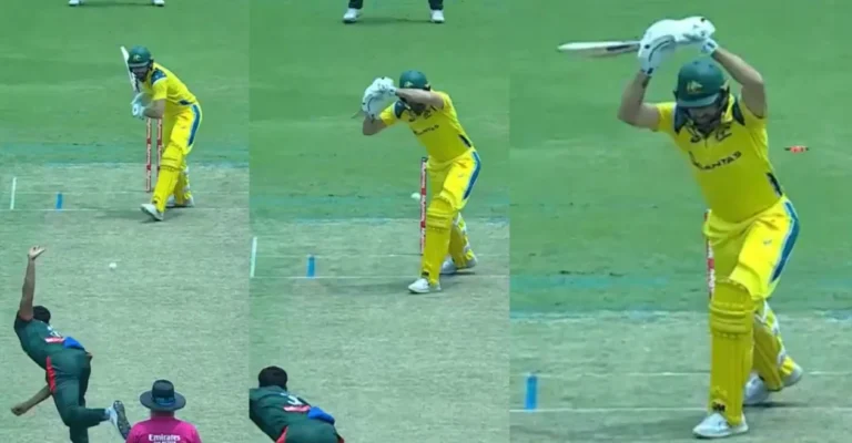 BAN vs AUS [WATCH]: Taskin Ahmed castles Matthew Short with a beauty in the second ODI