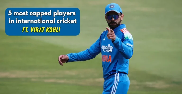 Top 5 players with most matches in international cricket ft. Virat Kohli