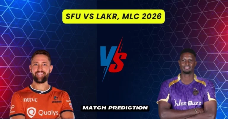 SFU vs LAKR, MLC 2026, Match Prediction: Who will win today’s game between San Francisco Unicorns and Los Angeles Knight Riders?