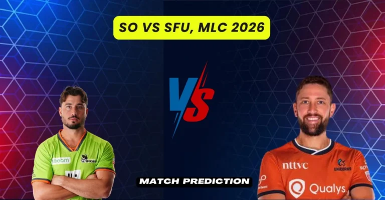 SO vs SFU, MLC 2026, Match Prediction: Who will win today’s game between Seattle Orcas and San Francisco Unicorns?