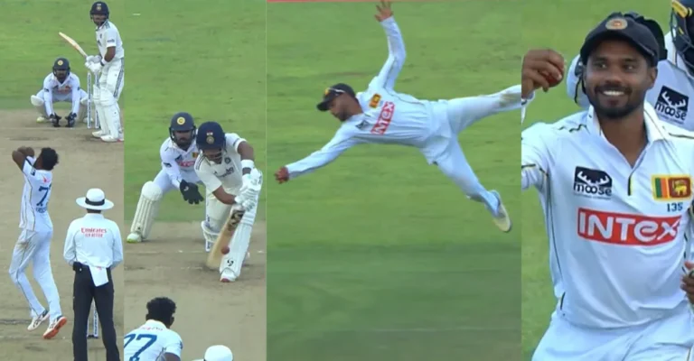 SL vs IND [WATCH]: Dhananjaya de Silva pulls off stunning one-handed catch to dismiss Dhruv Jurel on Day 2