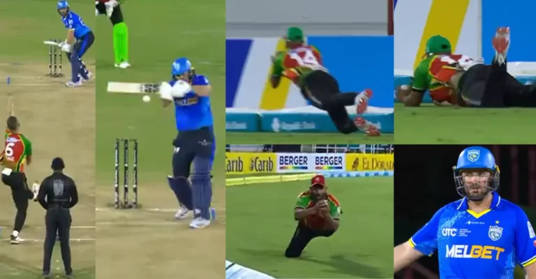 WATCH: Mavendra Dindyal takes stunning catch to dismiss Andries Gous as Guyana Amazon Warriors beat Saint Lucia Kings in CPL 2026