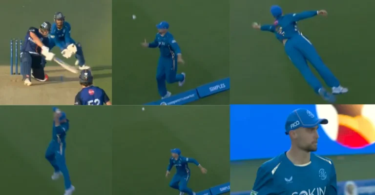 WATCH: Will Jacks pulls off a sensational hopping boundary catch to dismiss Lhuan-dre Pretorius as MI London beat London Spirit in The Hundred Men’s 2026