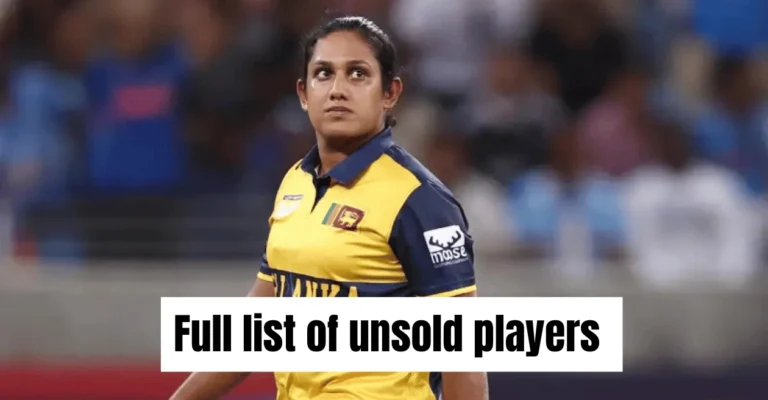 WPL 2027 auction: Full list of unsold players with their base prices ft. Chamari Athapaththu